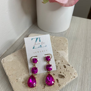 Eva’s Earrings / Brass & Crydstal