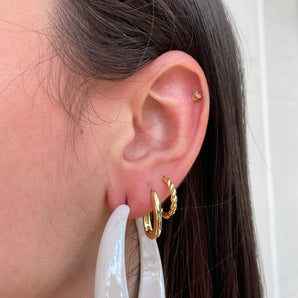 Lulíe Earrings | Acrylic & Brass