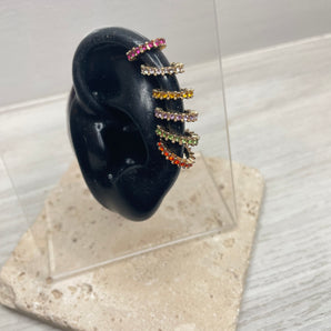 Multi-color Earcuff / Brass