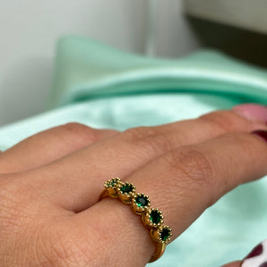 Esmeralda Ring | Sterling Silver & GP