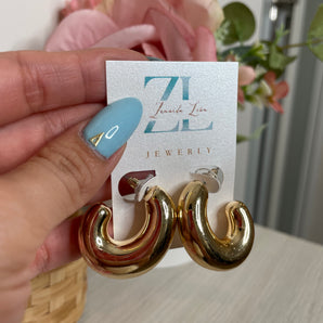 Amelia’s Gold Earrings / Gold Dipped