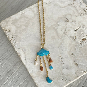 Cloudy Necklace / Stainless Steel & GP