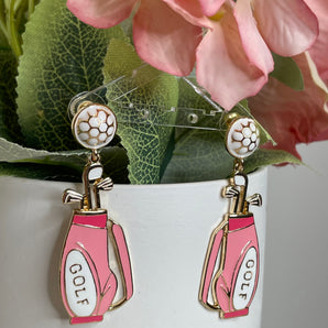 Palitos de Golf Earring / Brass