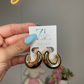 Amelia’s Gold Earrings / Gold Dipped