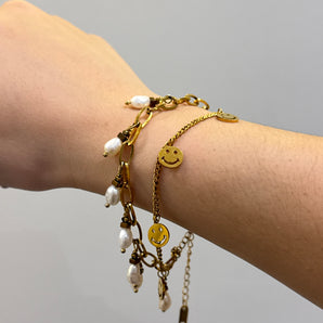 Happy Pearls Bracelet / Stainless Steel