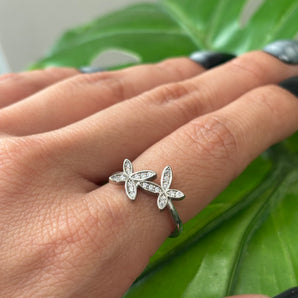 Lily Ring | Rhodium