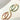 Esmeralda Earring / Brass & Zirconia
