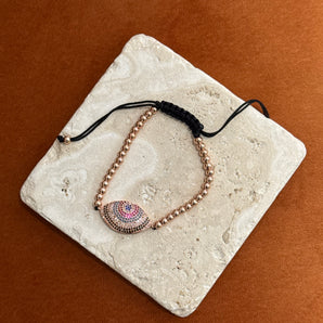 Rose Gold Eye Bracelet / Stainless Steel