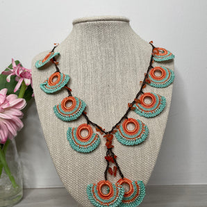 Agatha Necklace / Fiber / Hand made