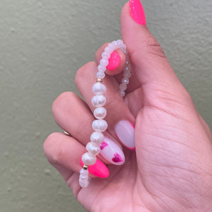 Colorful Pearls Bracelet / 100% Pearls