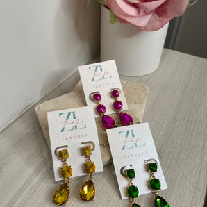 Eva’s Earrings / Brass & Crydstal