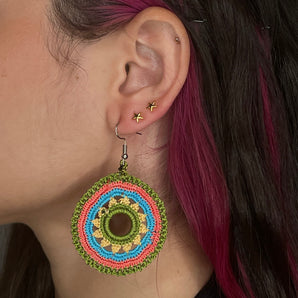Mandala Earrings / Hand Made
