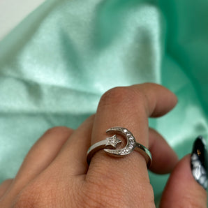 Luna y Estrella Ring | Sterling Silver