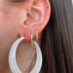 Lulíe Earrings | Acrylic & Brass