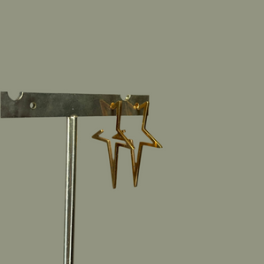 Noir Star Earrings | Stainless Steel