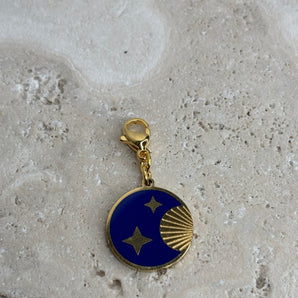 Moon Star Charm / Stainless Steel