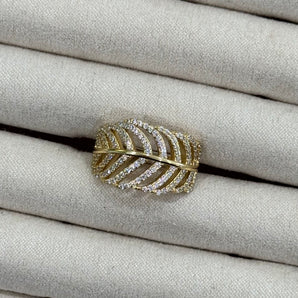 Palm Leaf Ring / 925 Sterling Silver