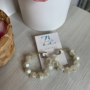 Sharon Earrings / Brass & Acrylic