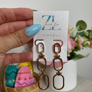 Leyla Earrings | Brass