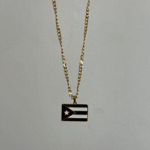 Puerto Rico Flag | Stainless Steel