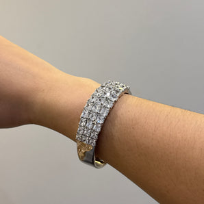 Eunice Bracelet / Brass y Rodium