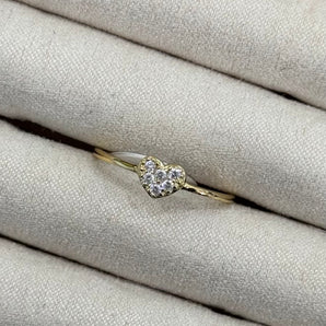 Mini Heart Ring / 925 Sterling Silver