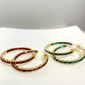Esmeralda Earring / Brass & Zirconia