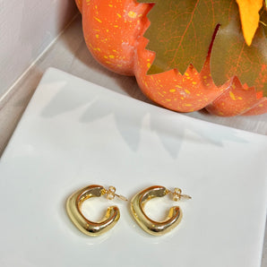 Sylvester Earrings / 3 layers of gold 14k
