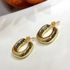 Sylvester Earrings / 3 layers of gold 14k