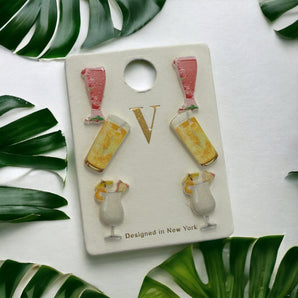 Cocktails Earring / Acrílico