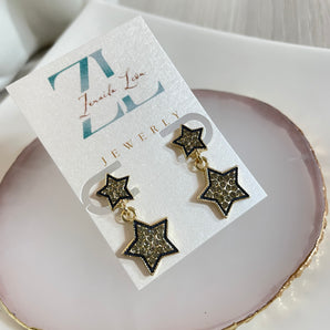 Kayla Earrings | Brass & Zirconia