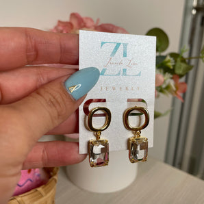 Julivie Earrings / 3 layered Gold dipped