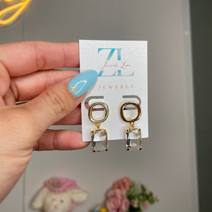 Julivie Earrings / 3 layered Gold dipped