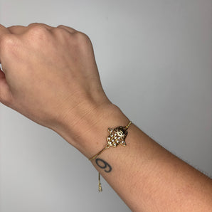 Big Hand Bracelet | Gold Dipped