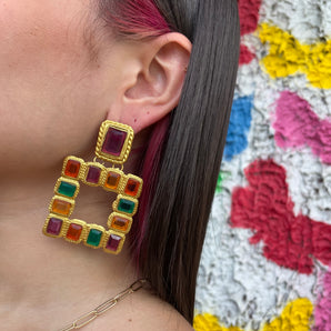 Paula Earrings / Brass