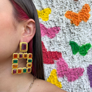 Paula Earrings / Brass