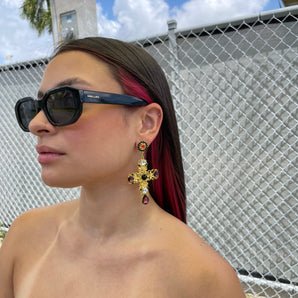 Karolina Earrings / Brass