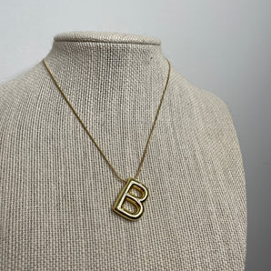Letter Necklace | Stainless Steel