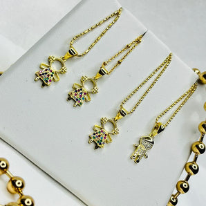 Stella Mia Necklace / Sterling Silver 925 & Vermeil
