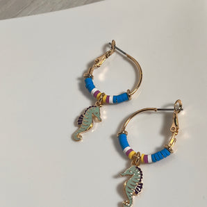 Seahorse Earring / Brass