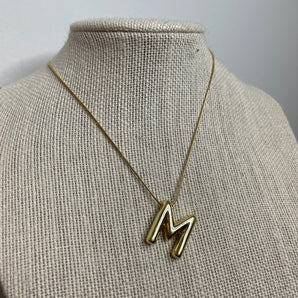 Letter Necklace | Stainless Steel