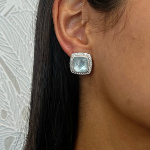 Blue Earring / Silver 925 & Zirconia