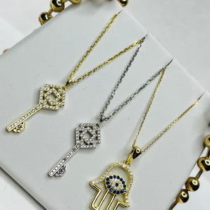 Valeria Necklace / Sterling Silver 925 & Vermeil