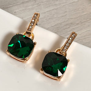 Rocio Earring / Brass & Crystal